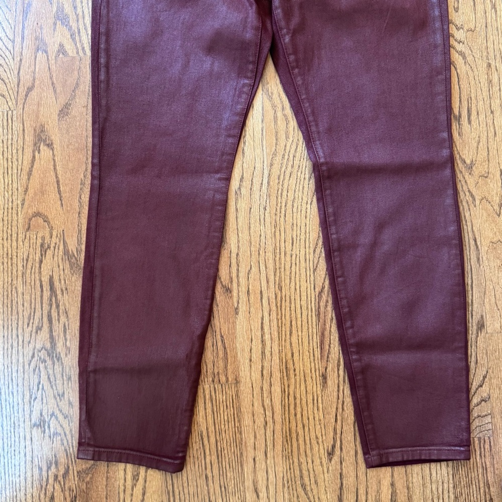 Banana Republic Denim Women's Size 29 Skinny Jeans Stretch ankle length‎ maroon - Picture 3 of 10